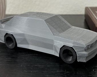 BMW M3 E30 Low Polygon desktop display model car 3d printed