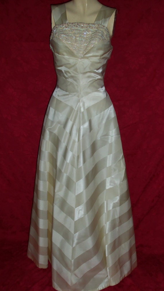 Vintage 50s Formal Gown Dress