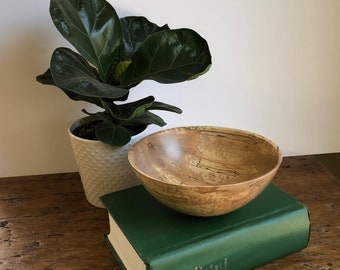 Ambrosia Maple Handmade Bowl - Maple - Woodturning - Ready To Ship