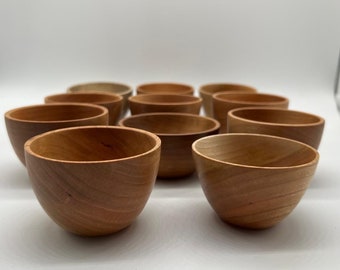 Ring Bowl - READY TO SHIP - Maple & Cherry- Woodturning - Lathe - Jewelry dish