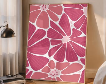 Impresión floral vintage: elegante arte botánico para pared (descarga digital)