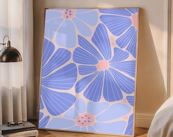 Impresión floral vintage: elegante arte botánico para pared (descarga digital)