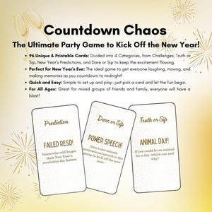 Countdown Chaos : Le meilleur jeu de carte pour votre Réveillon du Nouvel An