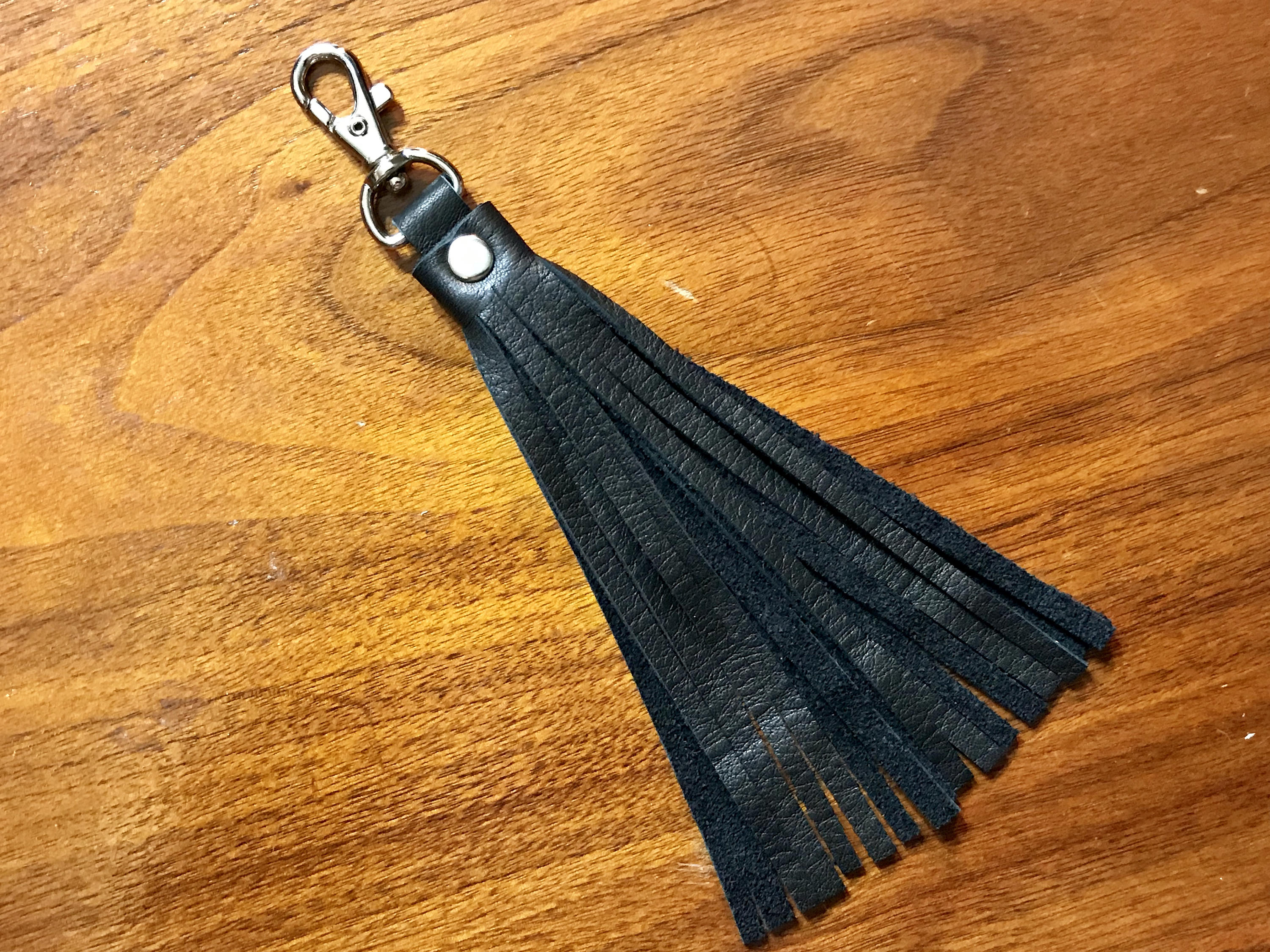 Leather Zipper Pull / Mini Tassel Accessory / Handbag Tassel Charm – Mautto