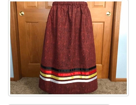 Womens Ribbon Skirt Four Direction Ribbon Made to Order Choose Your Calico  Cotton Color Optional Pockets -  Canada