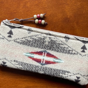 Custodia per occhiali in lana / Custodia per assorbenti / Custodia con cerniera Beige Mini Spirit of the People Tessuto artigianale Pendleton Woolen Mills