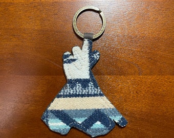 VINTAGE Pendleton Tipi Keyring