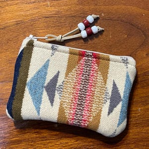 Handgefertigte Wolle Geldbörse / Handykordel / Geschenk Kartenhalter / Reißverschluss Tasche XL