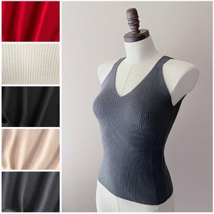 Merino wool tank top | More Colors | Women’s knitwear | Ready to ship merino wool women's top