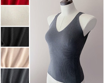 Merino wool tank top | More Colors | Women’s knitwear | Ready to ship merino wool women's top