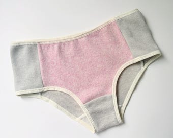 100% Merino Wool Hipster Briefs, Women's Wool Underwear, Size Medium, Handmade in Canada