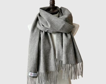Handfiltad överdimensionerad lammullshalsduk | Mjuk franshalsduk, 16 färger