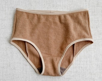 Cashmere merino blend hipster brief Women's Small | Ready-To-Ship | Fleur d'Eve by Econica