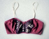 red lace bralette - organic cotton lingerie