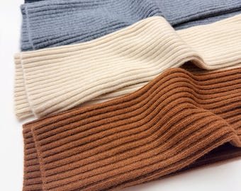 Pure Cashmere Leg Warmers | knitted leg warmers | Fleur d'Eve by Econica