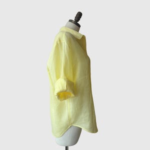 Women&#39;s Linen Button Down Shirt | 100% Linen relaxed fit dress shirt | 4 Colors