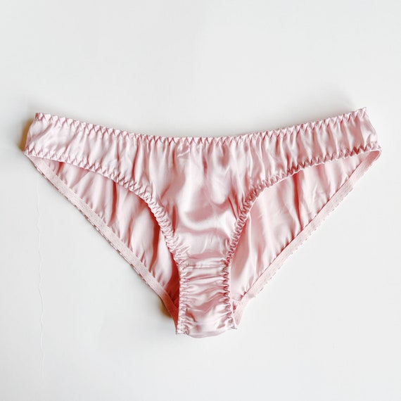 Set of 3 100% Mulberry Silk Women's Panties Satin Silk Panty Briefs Silk  Bikini Panties Black, Pink, Beige, White Silk Knickers -  UK
