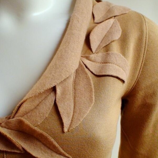 Reserved Autumn fleece top - organic cotton/bamboo fleece in beautiful colors custom handmade