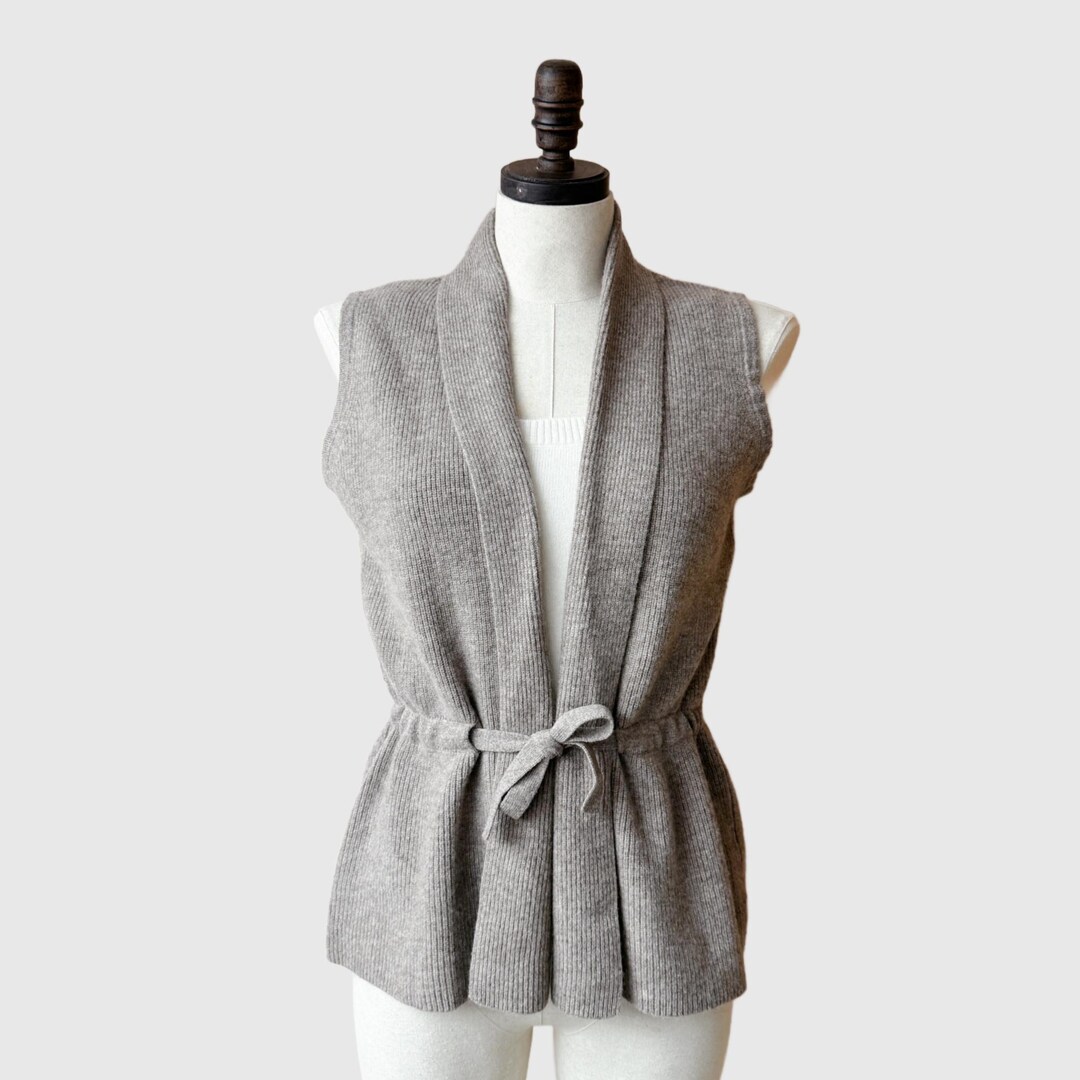Merino Wool Cardigan With A Belt