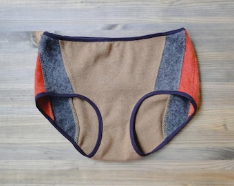 Cashmere panty underwear  | Handmade women's brief | Fleur d'Eve by Econica