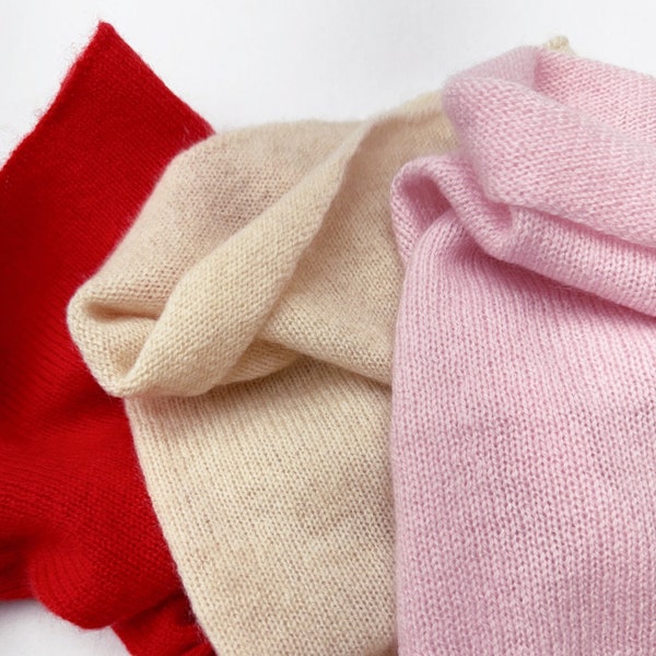 Calentador de cuello de cachemira pura / Calentador de cuello 100% cachemira / Fleur d'Eve de Econica