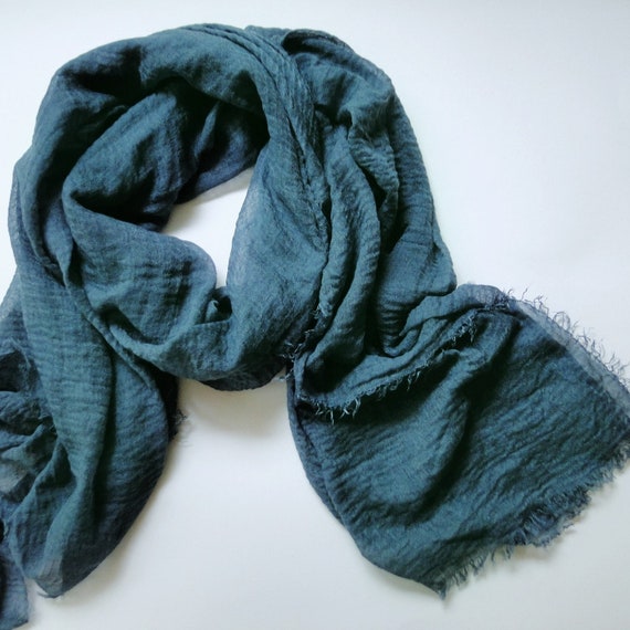 green summer scarf