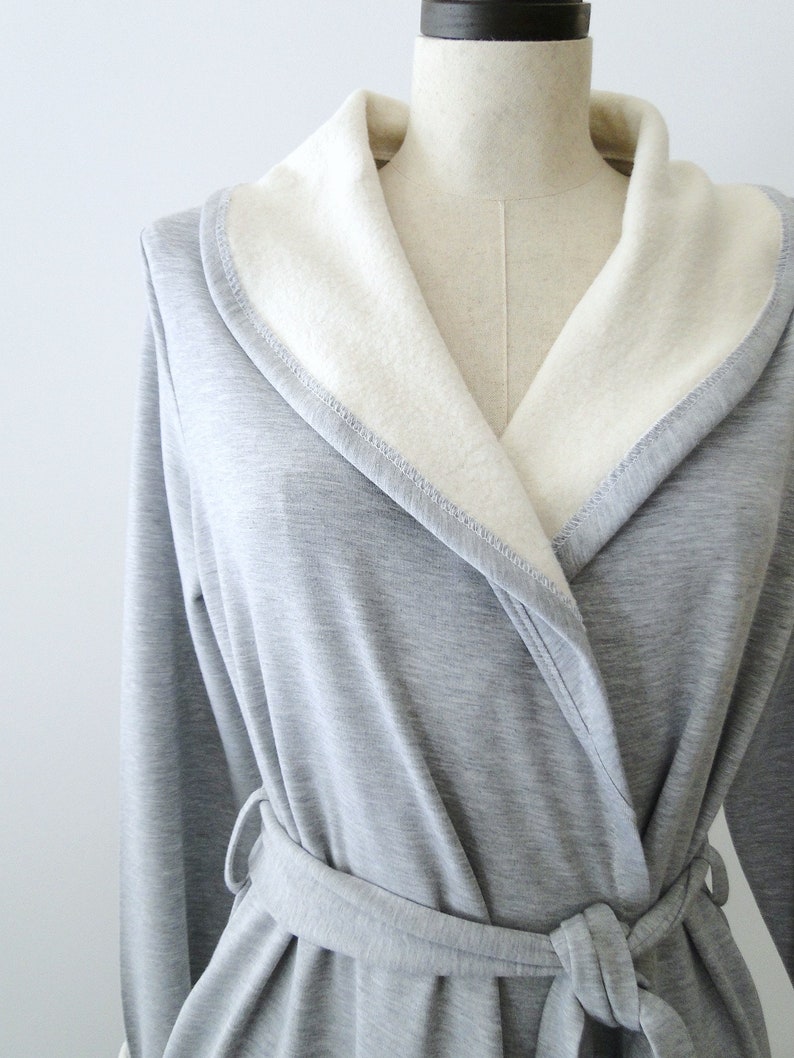 Womens long robe bamboo cotton robe with pockets Floor Etsy