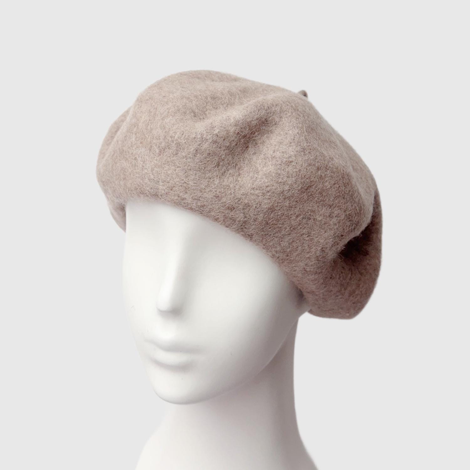 帽子 SNBYA.H WASHABLE MERINO WOOL BERET FLASH Sale Merino Wool Beret | French Style Felted Wool Hat