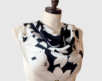 Mulberry Silk Scarf: Modern Bandana Neckerchief