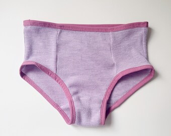 100% Merino Wool Hipster Brief, Women's Wool Underwear, Natural Fiber Panties, XS Small, Handmade in Canada