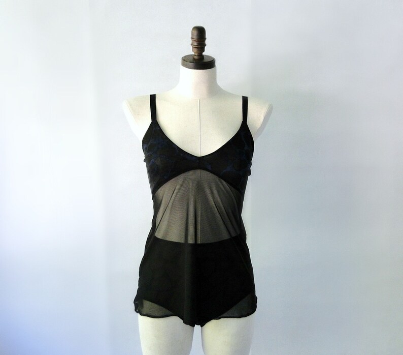 womens sheer camisole and panties made to order mesh lingerie set
