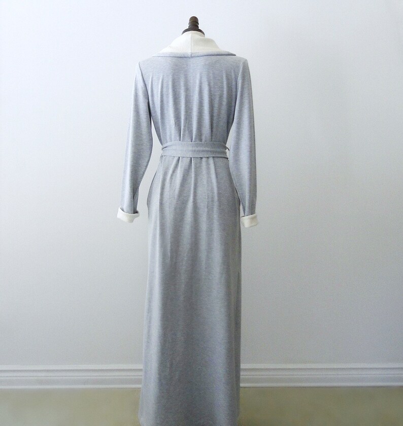 Womens long robe bamboo cotton robe with pockets Floor Etsy