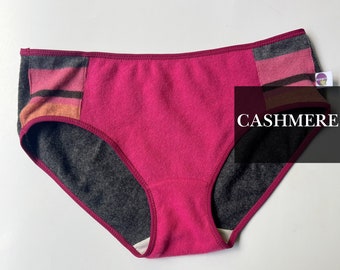 Cashmere underwear brief Women's Medium | Ready to ship cashmere lingerie | Fleur d'Eve by Econica