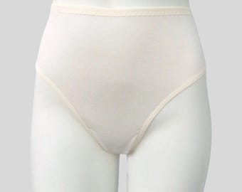 Merino Wool High Waist Thong | Handmade Lingerie