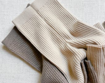 FLASH SALE Cashmere Ribbed Knit Leggings - Fleur d'Eve Yoga Pants