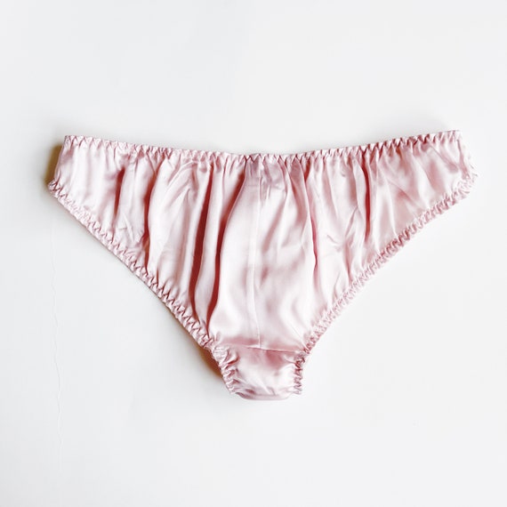 Set of 3 100% Mulberry Silk Women's Panties Satin Silk Panty Briefs Silk  Bikini Panties Black, Pink, Beige, White Silk Knickers 