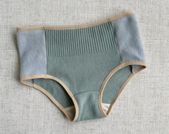 Full Coverage Cashmere underwear brief Women's Medium | Ready-To-Ship | Fleur d'Eve by Econica