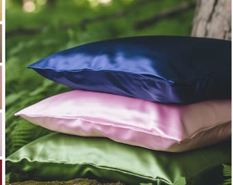 Mulberry Silk Pillowcase: Handmade 19 Momme with Invisible Zipper