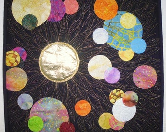 Interplanetary Space 2 art quilt