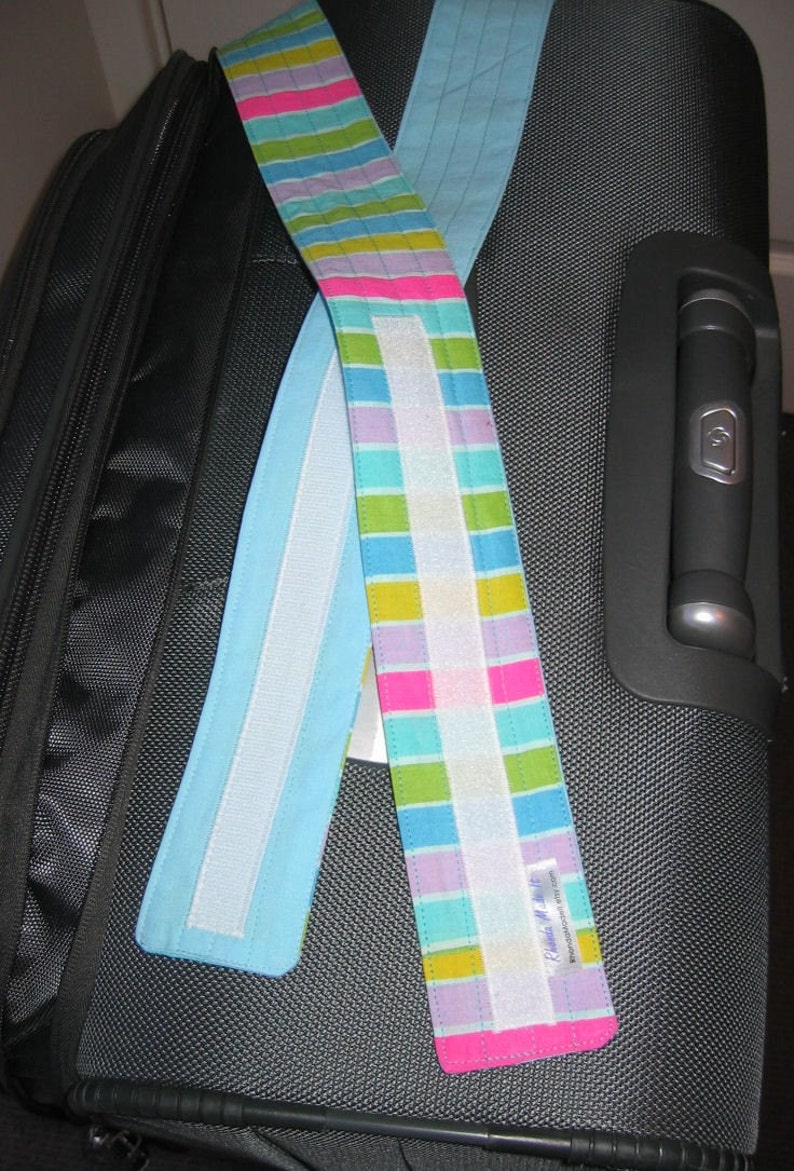 Striped luggage wrap Etsy