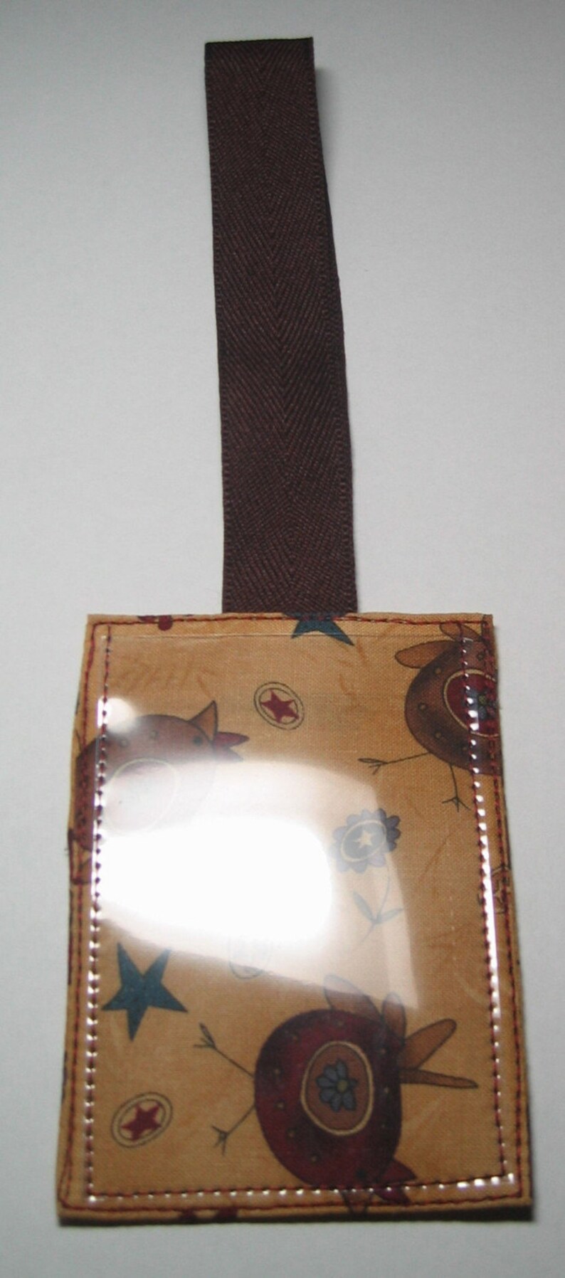 Tan chicken luggage tags image 3