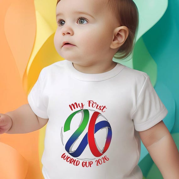 My First WorldCup 2026 Baby Bodysuit, Soccer Baby Outfit, WorldCupp Baby Shirt, Football Baby Gift, Sports Baby Romper 447