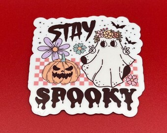 Pegatinas retro de Halloween de 2" - Vinilo brillante resistente al agua