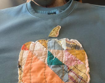 Sweat-shirt citrouille matelassé personnalisé