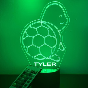 Turtle Standing LED Personalized Lamp