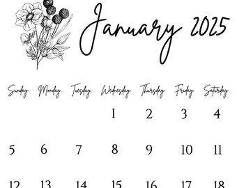 May 2025 Digital Calendar Pink May Flowers Planner Editable Fillable ...