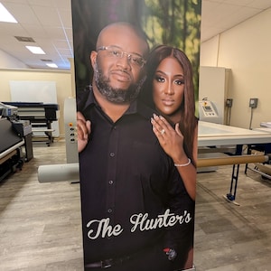 Custom Wedding Retractable Banner Stand INCLUDED with Full Color Print, Wedding Banner Sign, Personalized Event Display, Wedding Decorations