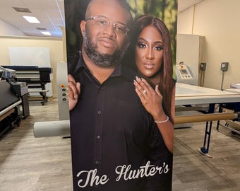 Custom Wedding Retractable Banner with Stand, Full Color Print