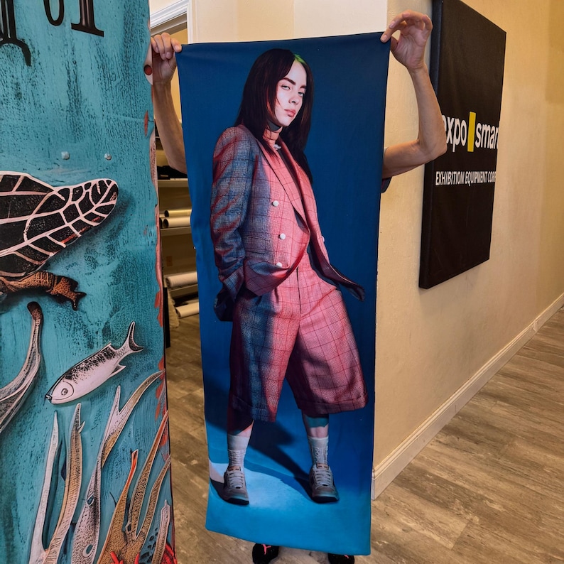 Custom Body Pillowcase a person holding up a picture of a woman on a skateboard