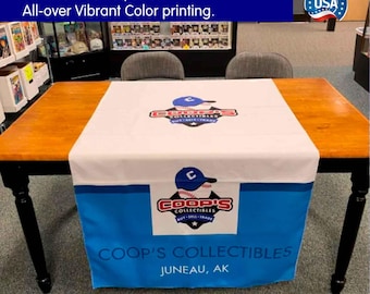 Custom Table Runner | Business Logo, Trade Show Display